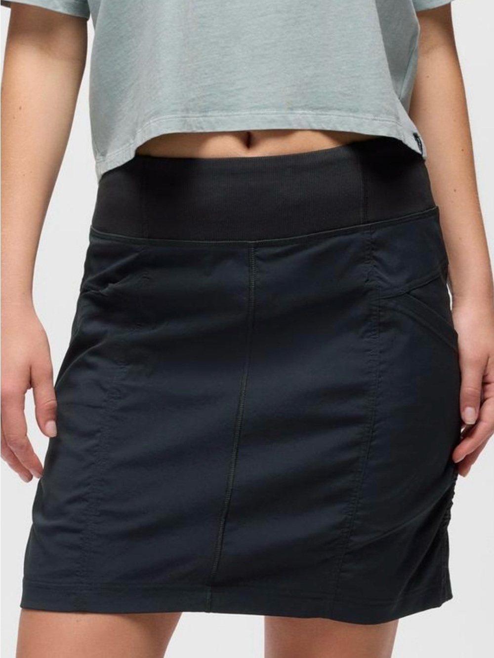 Prana Koen Active Stretch Skirt with Wide Waistband black XL built in shorts